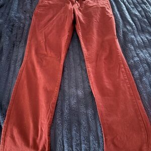 Express Maroon Skinny Fit Pants